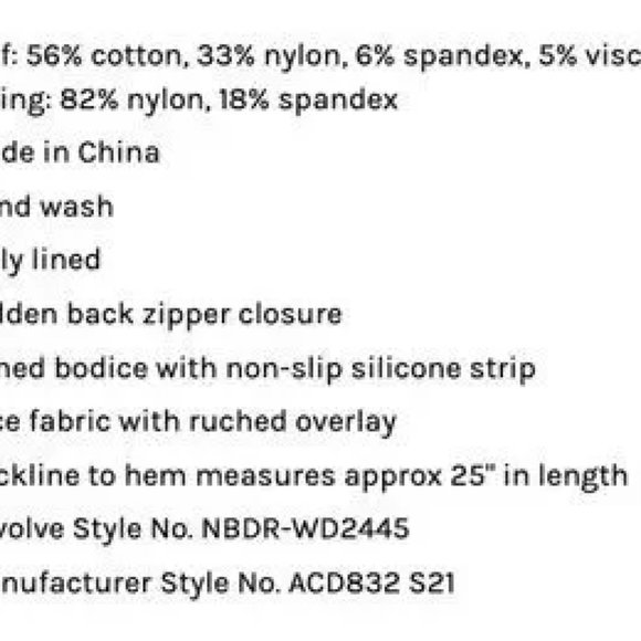 REVOLVE NBD Belladonna Mini Dress Size M - Picture 5 of 5